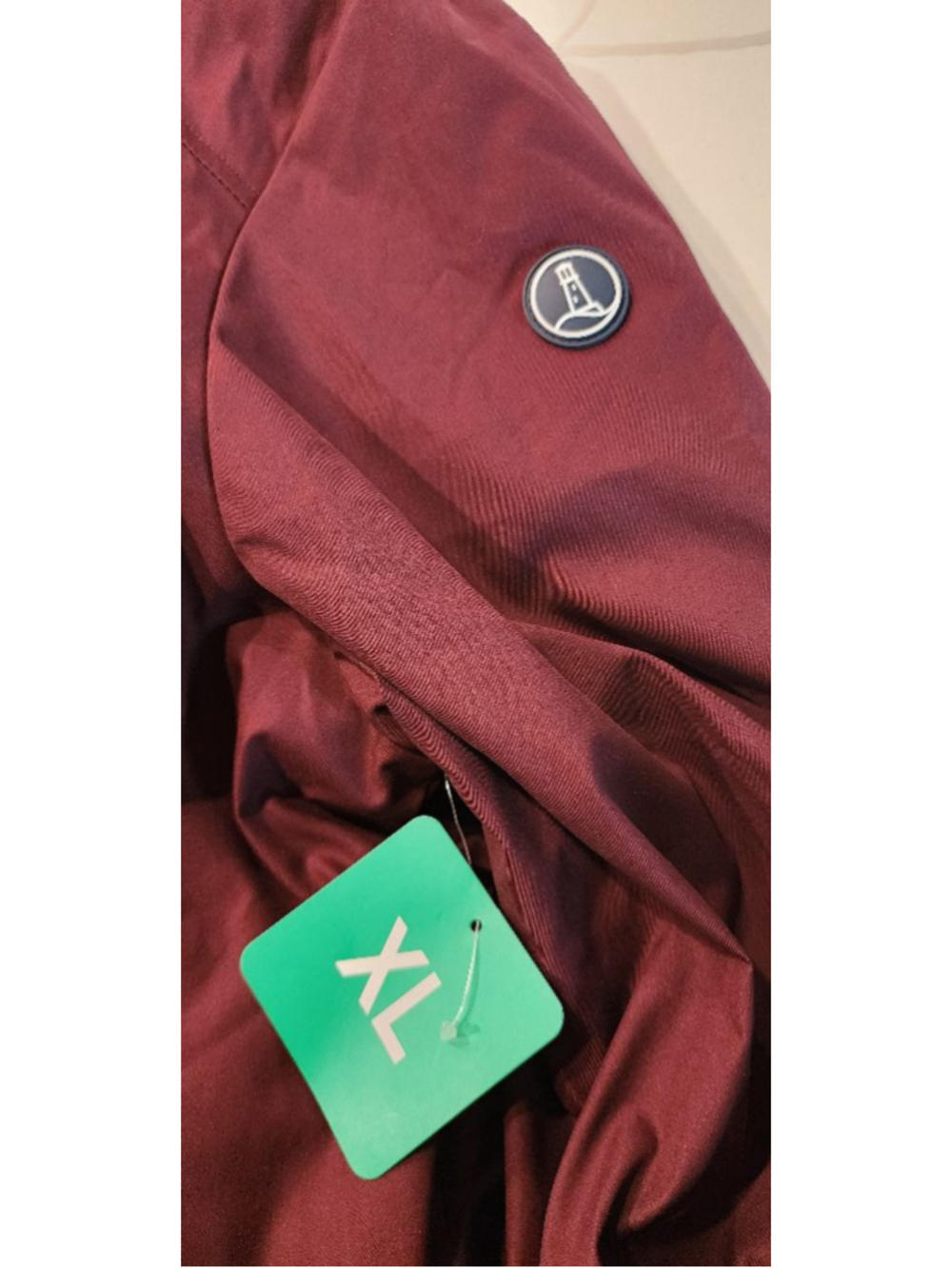 Lands' End XL Maroon 3-in-1 Winter Jacket & Quilted Vest Hooded Coat Women's - Picture 12 of 16